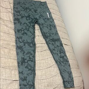 Gymshark Green Camouflage Leggings